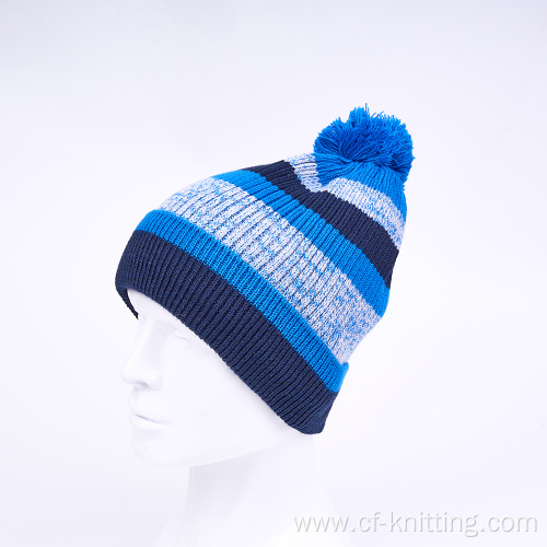 Outdoor knitted beanie hat customized